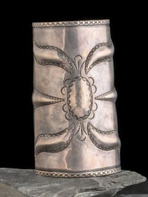 Large Stamped Navajo Cuff Bracelet