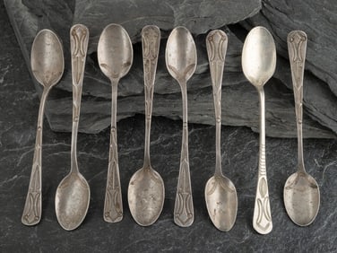 Navajo Stamped Silver Spoons