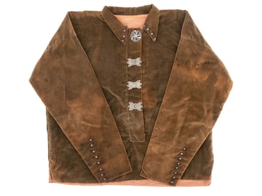 Navajo Velveteen Shirt, with Silver Buttons