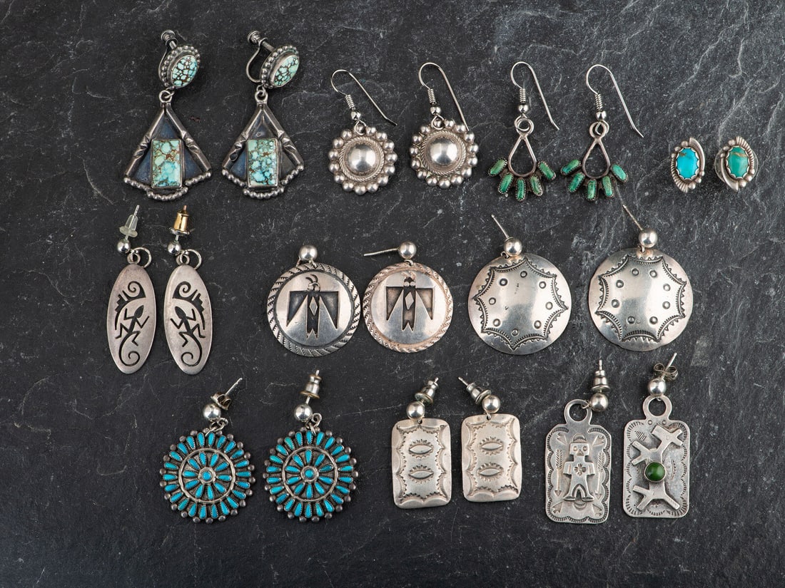 Navajo and Southwestern-style Earrings (1 of 1)