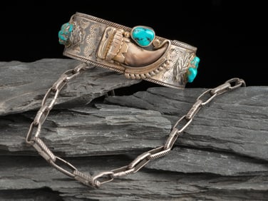 Navajo Bench Made Necklace and Cuff Bracelet