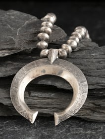 Navajo Silver Naja Necklace