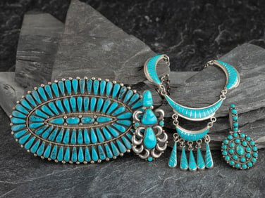 Navajo and Southwestern-style Cluster Jewelry
