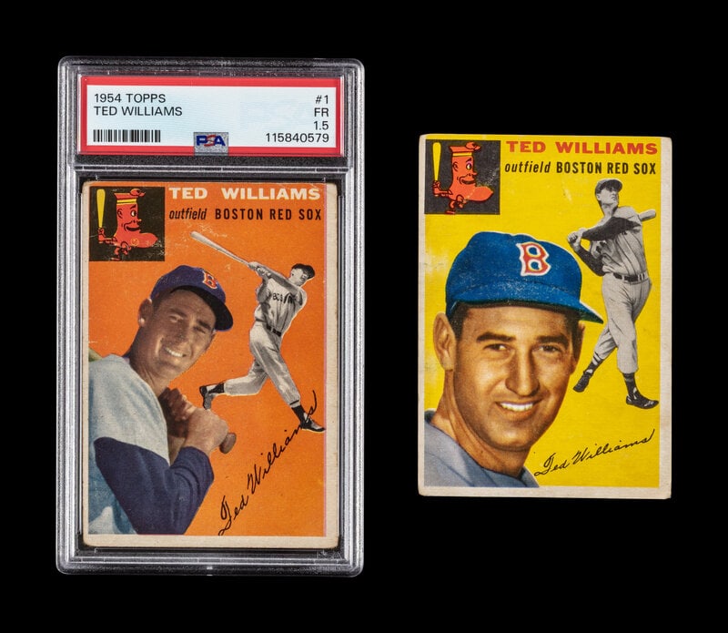 A Collection of PSA Graded 1954 Topps Ted Williams Baseball Cards (1 of 2)
