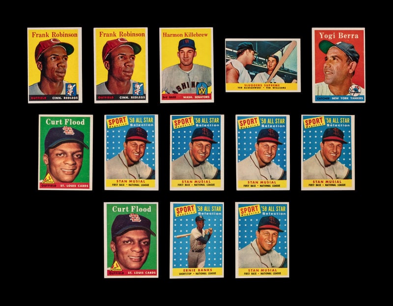 A Collection of 1958 Topps Baseball Cards Including Multiple Hall of Famers (95) (1 of 6)