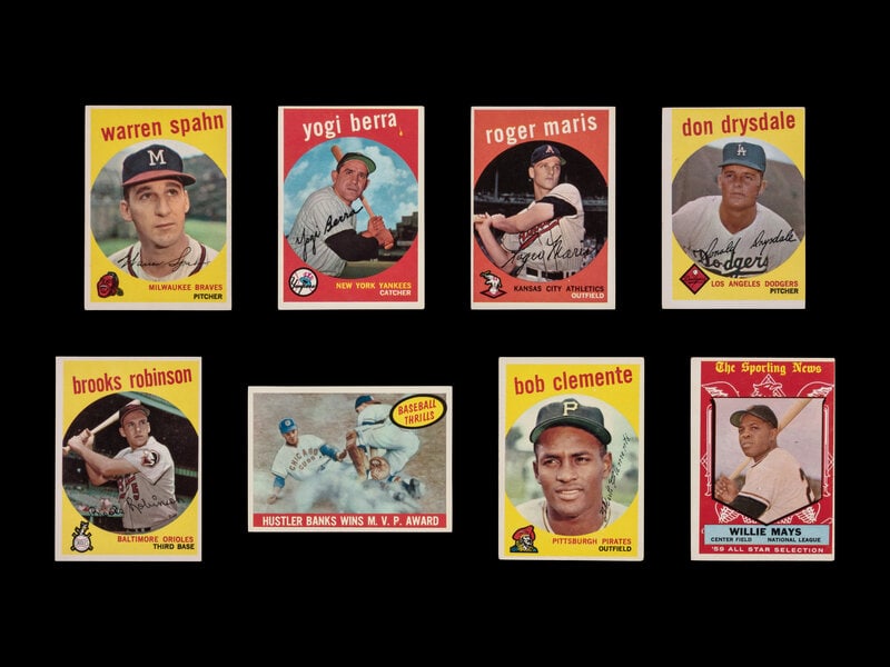 A Collection of 1959 Topps Baseball Cards Including Multiple Hall of Famers (86) (1 of 6)