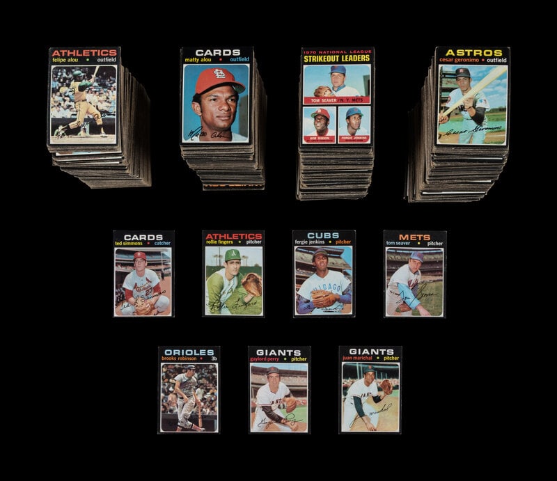 A Collection of Over 1,100 1971 Topps Baseball Cards (1 of 2)