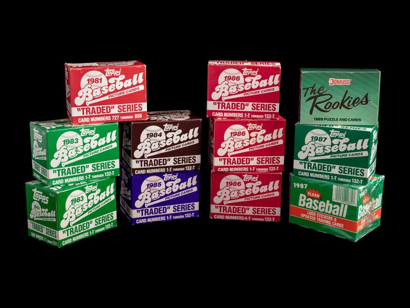 A Collection of 1980s Traded and Update Baseball Card Sets (x11) (1 of 1)