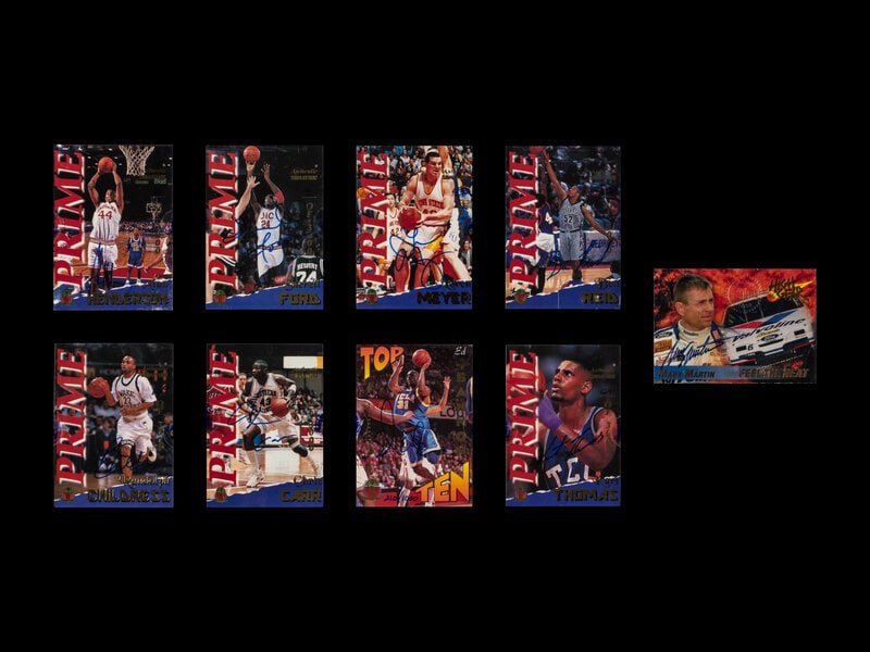 A Collection of Over 80 Assorted 1990s Signed Autograph Trading Cards (1 of 10)