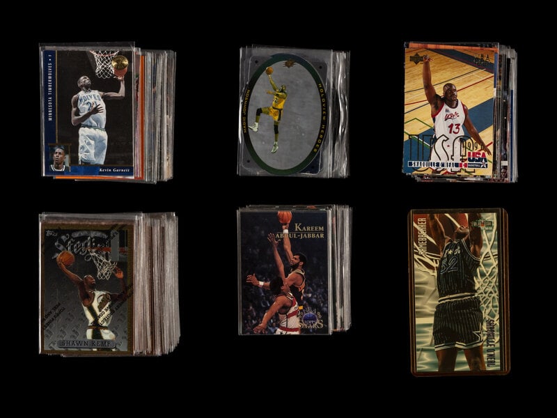 A Large Collection of Assorted 1990s Basketball Cards Including Multiple Shaquille O'Neal Rookie Car (1 of 1)
