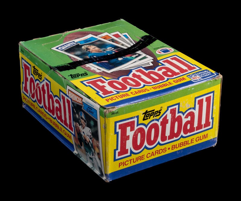 An Unopened Wax Box of 1987 Topps Football Cards (1 of 1)