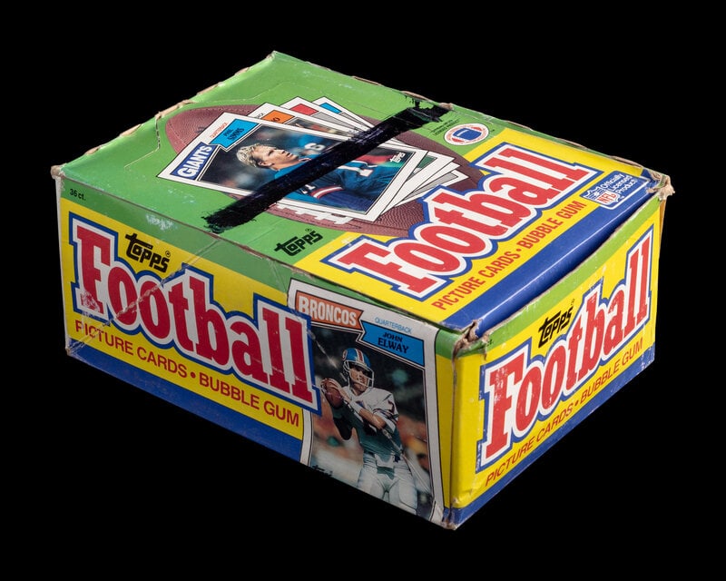 An Unopened Wax Box of 1987 Topps Football Cards (1 of 1)