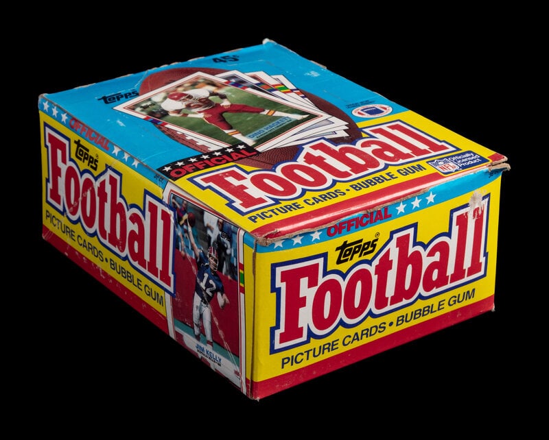 An Unopened Wax Box of 1989 Topps Football Cards (1 of 1)