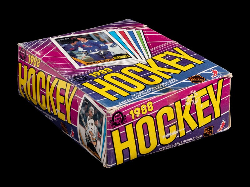 An Unopened Wax Box of 1987-88 O-Pee-Chee Hockey Cards (1 of 1)