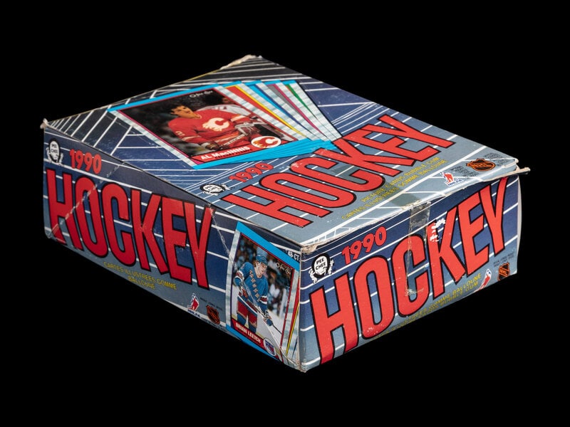An Unopened Wax Box of 1990 O-Pee-Chee Hockey Cards (1 of 1)
