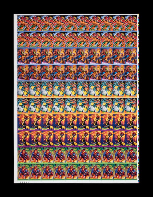 Two Uncut Sheets of 1995 Fleer Ultra Spider-Man Ralston Cereal Insert Cards
(20 Sets Per Sheet) (1 of 2)