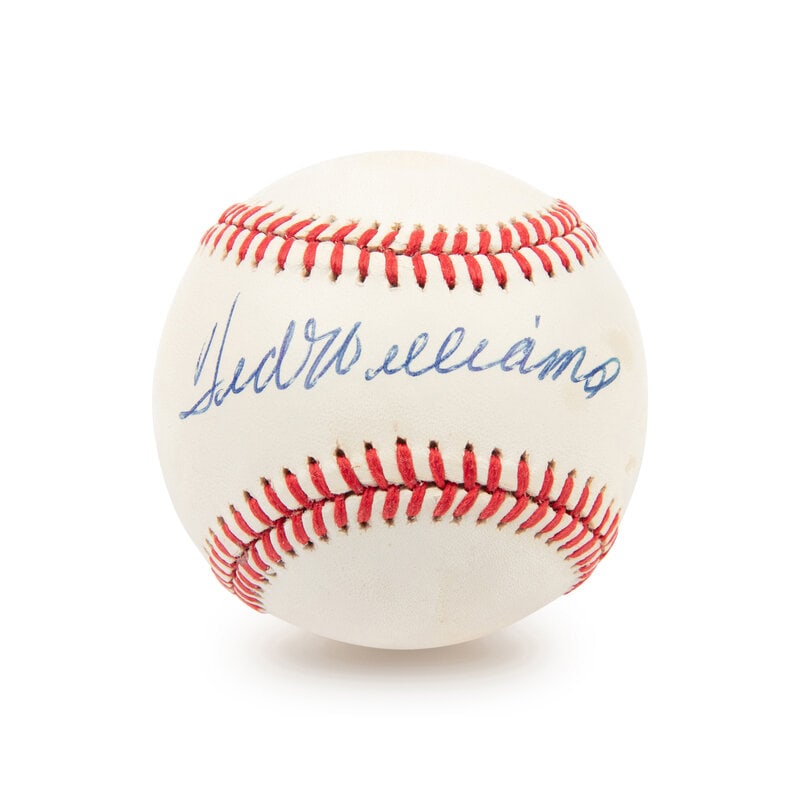 A Ted Williams Single Signed Autograph Baseball (Beckett Authentication Services) (1 of 3)