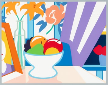 Tom Wesselmann (American, 1931–2004) Still Life with Lilies and Mixed Fruit, 1998
