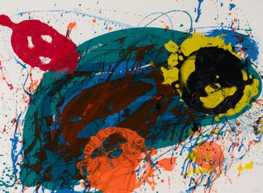 Sam Francis (American, 1923-1994) For Thirteen, 1989
