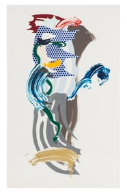 Roy Lichtenstein (American, 1923–1997) Blue Face (from Brushstroke Figures), 1989