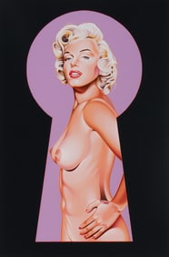 Mel Ramos (American, 1935-2018) Peek-a-Boo Purple