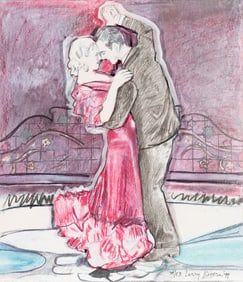 Larry Rivers (American, 1932-2002) Fred and Ginger (Red Dip), 1999