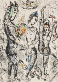 Marc Chagall (Belarusian/French, 1887–1985) Le Pierrot, 1968