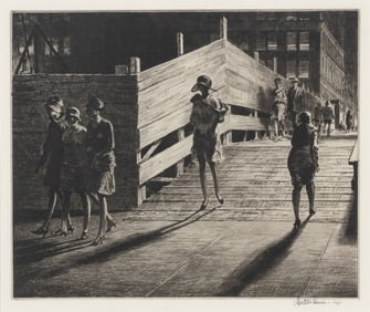 Martin Lewis (American, 1881–1962) Fifth Avenue Bridge, 1928