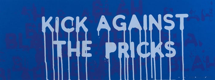 Mel Bochner (American, 1940-2025) Kick Against The Pricks, 2018