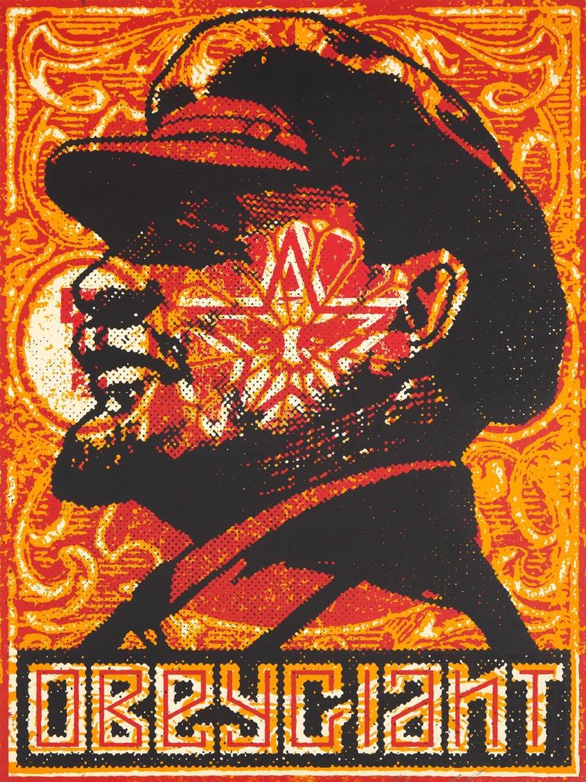 Shepard Fairey (American, b. 1970) Lenin Stamp, 2000 (1 of 2)