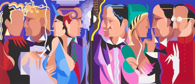 Giancarlo Impiglia (Italian, b. 1940) Talking Heads, 1989