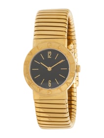 BULGARI, REF. BB262T 18K YELLOW GOLD WATCH WITH TUBOGAS BRACELET