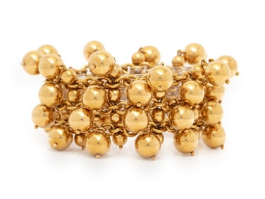 BULGARI, YELLOW GOLD 'NATURALIA' BRACELET