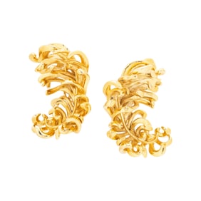 JAR, ALUMINUM 'TICKLE ME FEATHER' EARRINGS