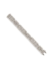 ART DECO, PLATINUM AND DIAMOND BRACELET