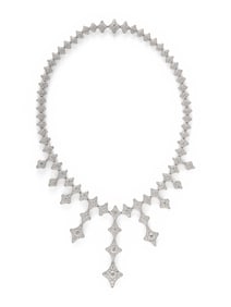 CHIMENTO, DIAMOND AND WHITE GOLD FRINGE NECKLACE