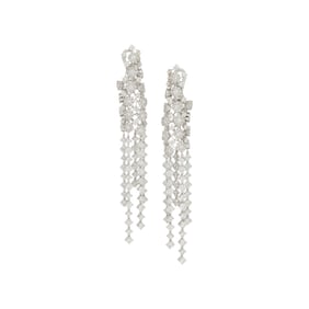 CHIMENTO, DIAMOND AND WHITE GOLD EARRINGS