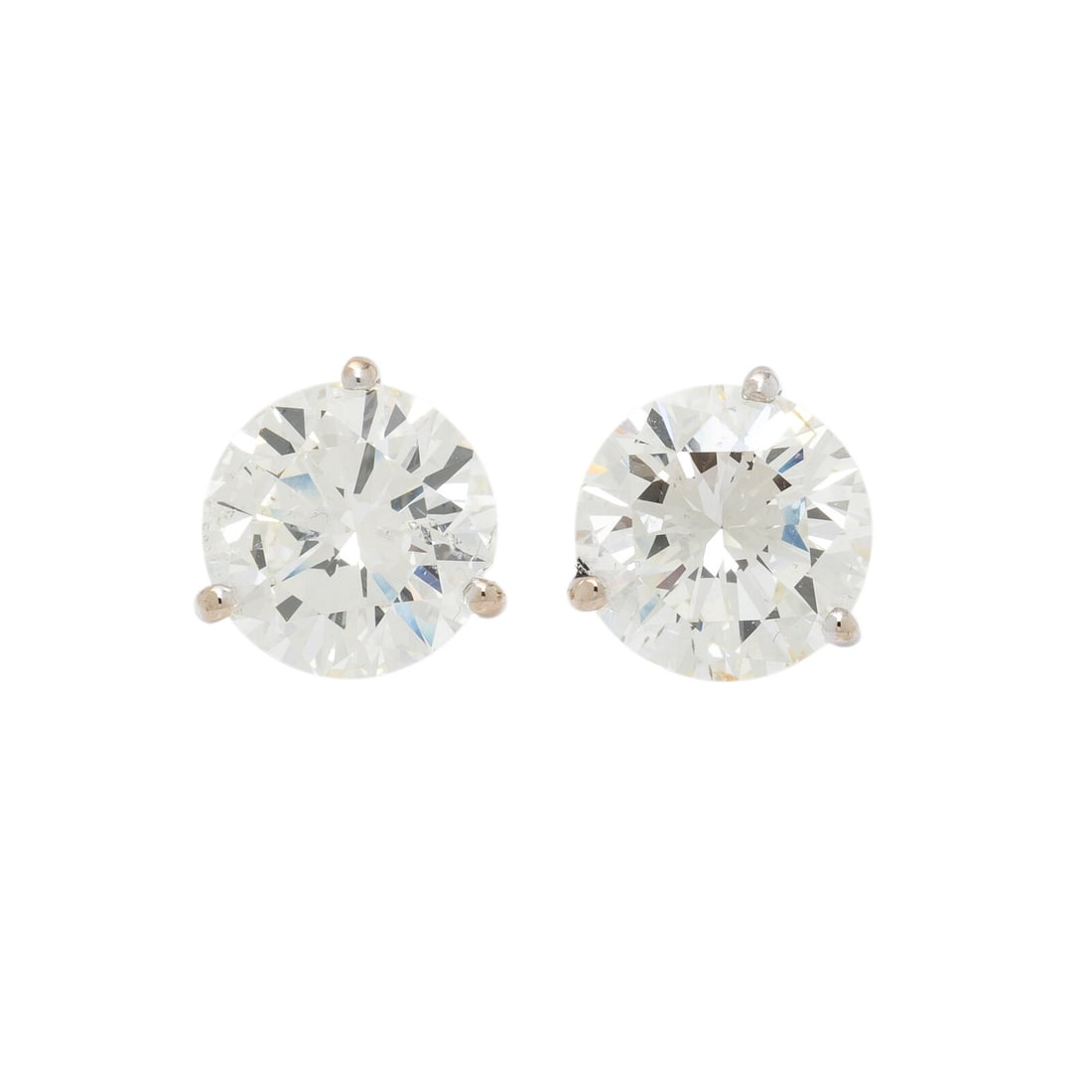 DIAMOND AND WHITE GOLD STUD EARRINGS (1 of 4)