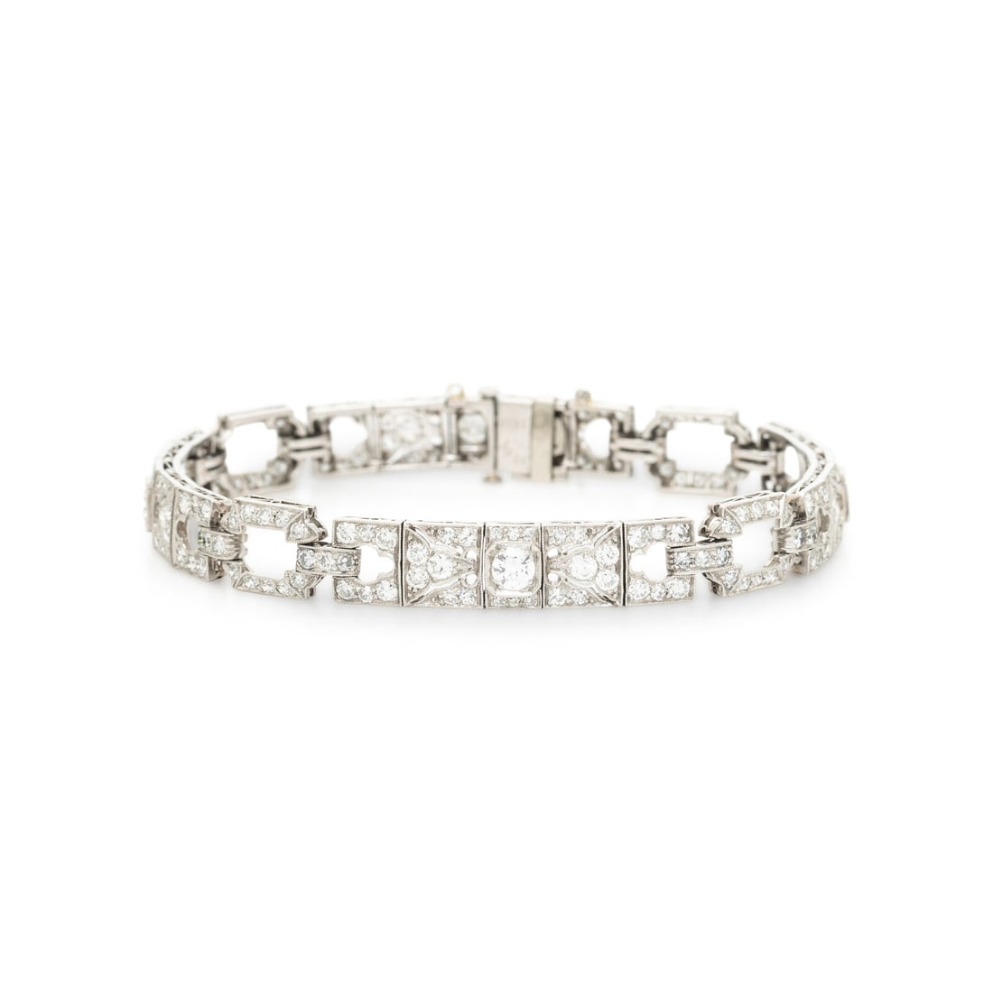 PLATINUM AND DIAMOND BRACELET (1 of 3)