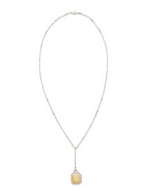 SOPHIA D., YELLOW DIAMOND, DIAMOND, AND PLATINUM LAVALIER NECKLACE