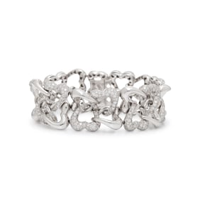 DIAMOND AND WHITE GOLD BRACELET