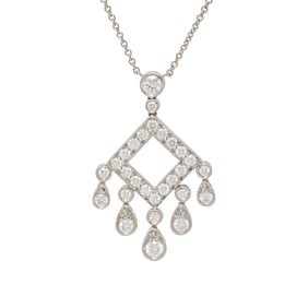 TIFFANY & CO., 'JAZZ LEGACY' DIAMOND AND PLATINUM  PENDANT