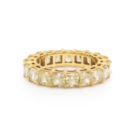 KWIAT, COLORED DIAMOND AND YELLOW GOLD ETERNITY BAND