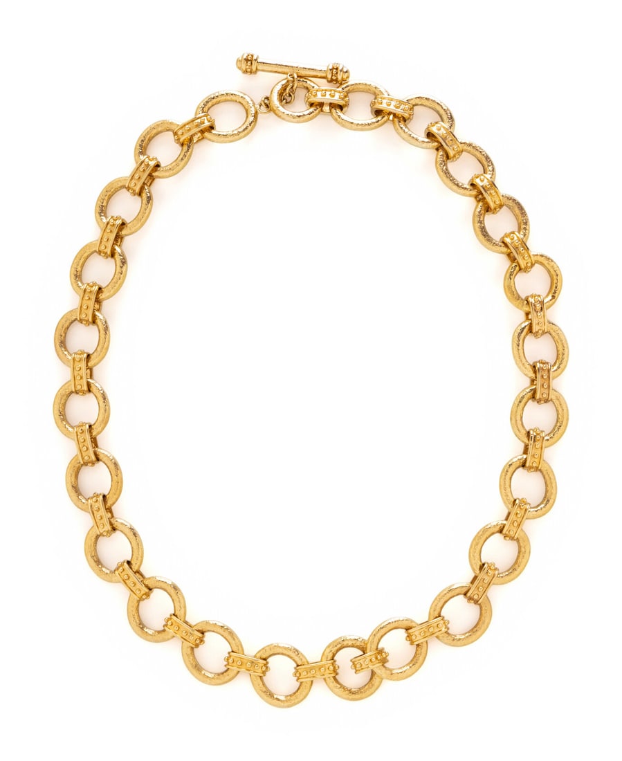 YELLOW GOLD CABLE CHAIN NECKLACE (1 of 2)