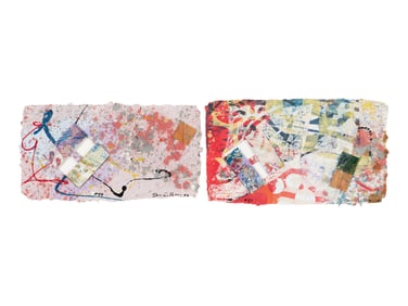 Sam Gilliam (American, 1933–2022) H Series, #48 and 51 (two works), 2000