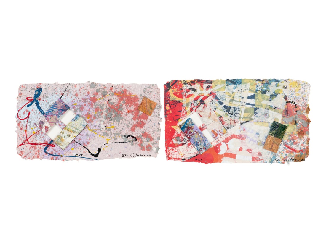 Sam Gilliam (American, 1933–2022) H Series, #48 and 51 (two works), 2000 (1 of 3)