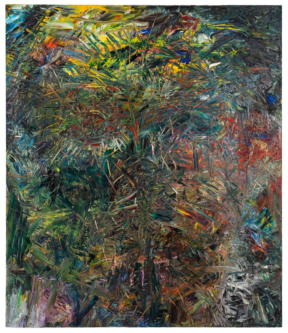 Joseph Raffael (American, 1933-2021) Self Portrait, 1984: Joseph Raffael (American, 1933-2021) Self Portrait, 1984 acrylic on canvas signed J. Raffael (upper right) 84 x 72 inches. This lot is located in Chicago. Provenance: Nancy Hoffman Gallery, New York S