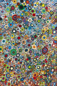 Frank Beanland (British, b. 1936) Dark Red Discs, 1969