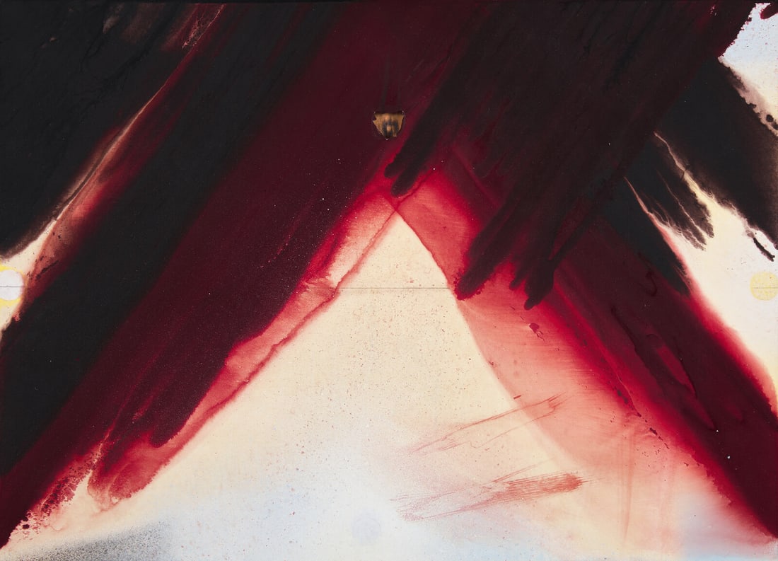 Barnaby Furnas (American, b. 1973) Untitled (Rear Inversion), 2008: Barnaby Furnas (American, b. 1973) Untitled (Rear Inversion), 2008 acrylic on calfskin vellum signed Barnaby Furnas, dated, titled and inscribed indistinctly (verso) 14 3/8 x 19 7/8 inches. This lot i