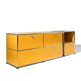 Fritz Haller and Paul Schaerer (Swedish, 1924-2012) Yellow Cabinet System by USM Haller